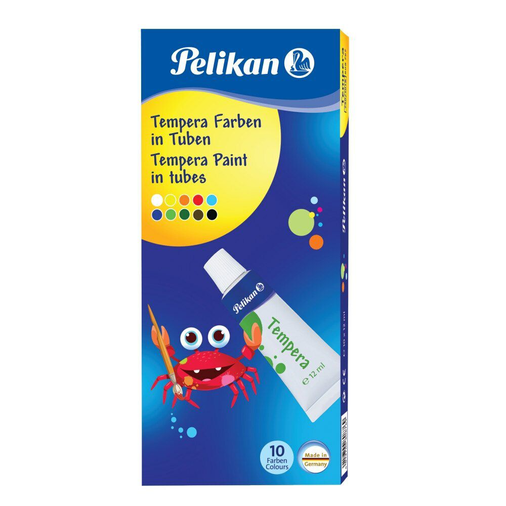 غواش 10 لون عصارة/ tempera سعة (12ml)