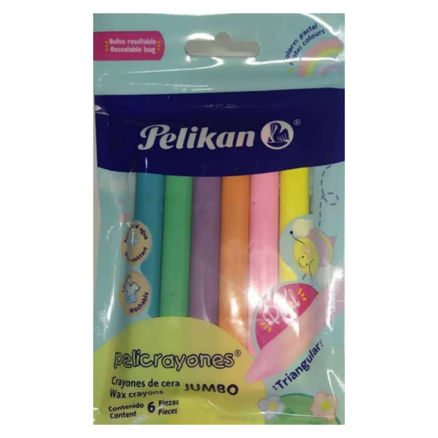 تلوين شمع 6 لون مثلث جامبو