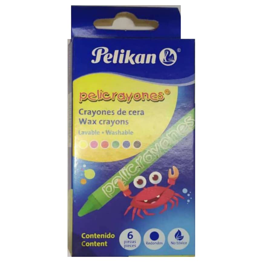 تلوين شمع 6 لون مدور