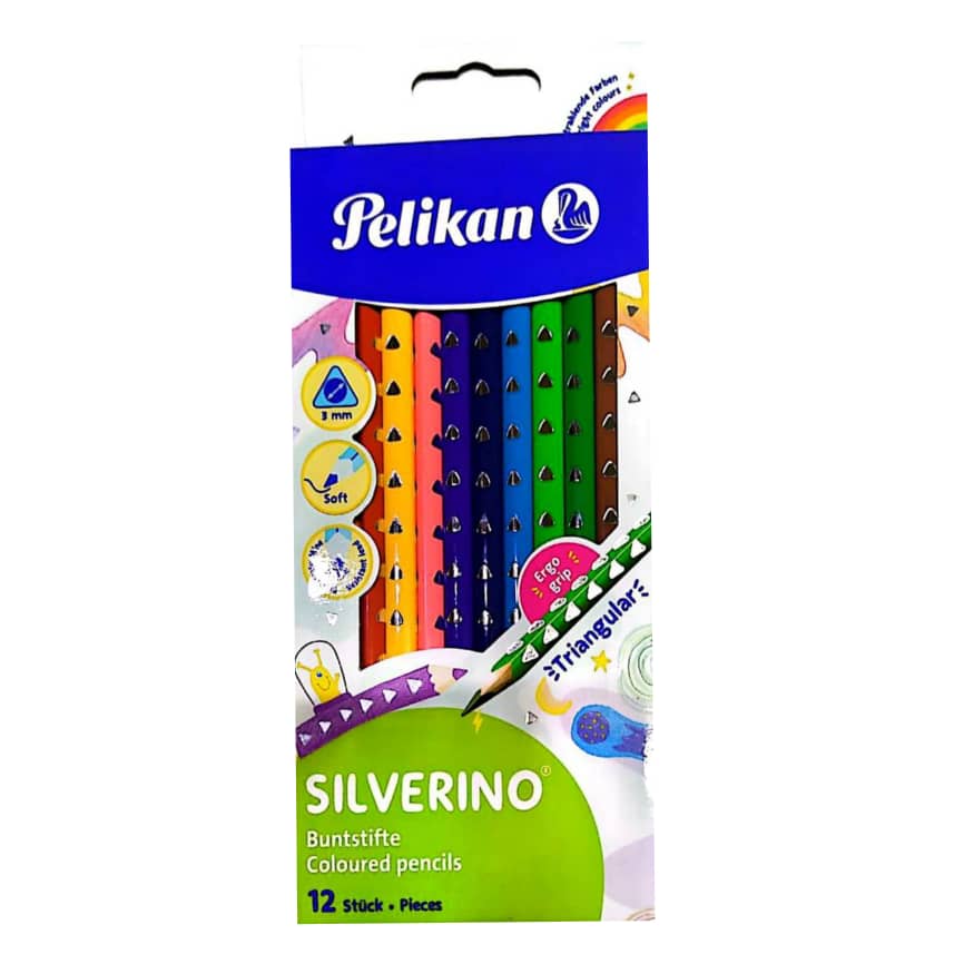 تلوين خشب طويل مثلث 12 لون